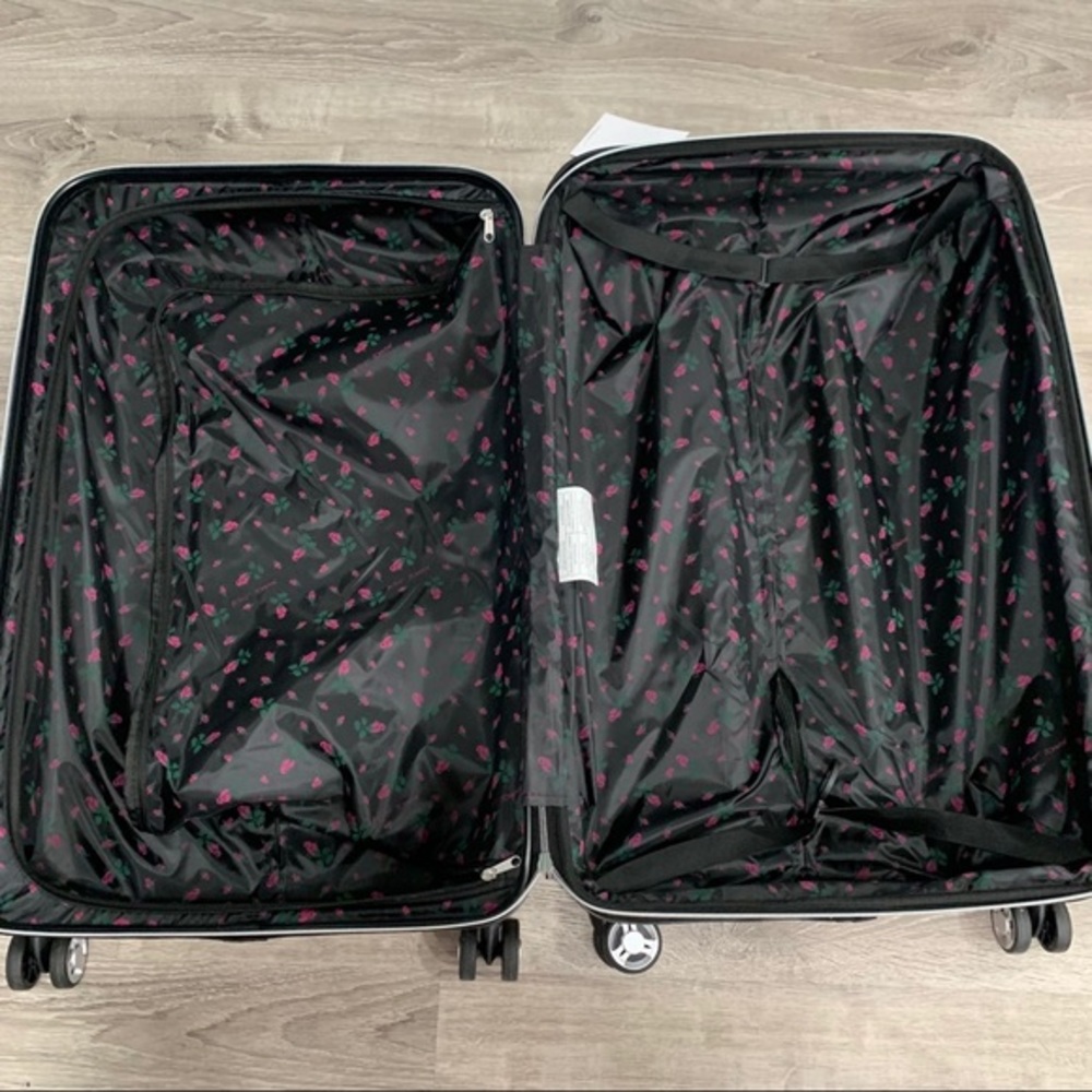 NWT Rare Betsey Johnson Floral Suitcase, Luggage, Travel Bag - 26” - Picture 6 of 10